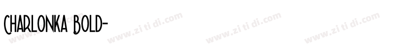 Charlonka Bold字体转换